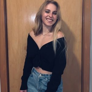 Paris Blues Cropped Lightweight Cardigan